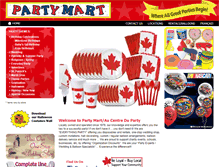 Tablet Screenshot of partymart.ca